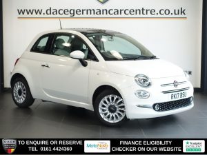 Used 2017 WHITE FIAT 500 Hatchback 1.2 Lounge Hatchback 3dr Petrol Manual Euro 6 (s/s) (69 bhp) (reg. 2017-03-24) for sale in Altrincham