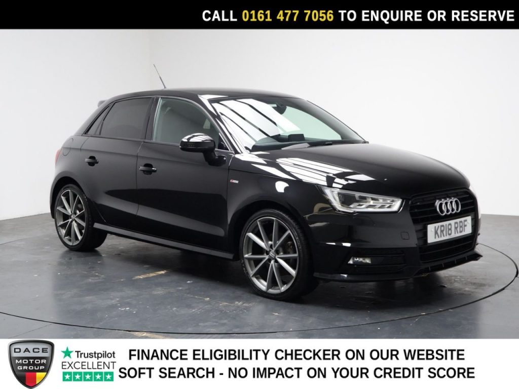 Used 2018 BLACK AUDI A1 Hatchback 1.4 TFSI Black Edition Sportback 5dr Petrol Manual Euro 6 (s/s) (Nav) (125 ps) (reg. 2018-05-02) for sale in Stockport