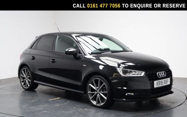 Used 2018 BLACK AUDI A1 Hatchback 1.4 TFSI Black Edition Sportback 5dr Petrol Manual Euro 6 (s/s) (Nav) (125 ps) (reg. 2018-05-02) for sale in Stockport