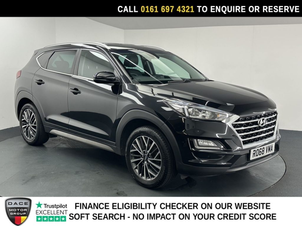 Used 2018 BLACK HYUNDAI TUCSON SUV 1.6 GDi Premium SUV 5dr Petrol Manual Euro 6 (s/s) (132 ps) (reg. 2018-09-28) for sale in Manchester