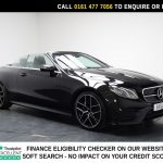 Used 2018 BLACK MERCEDES-BENZ E-CLASS Convertible 2.0 E220d AMG Line Cabriolet 2dr Diesel G-Tronic+ Euro 6 (s/s) (194 ps) (reg. 2018-04-17) for sale in Stockport
