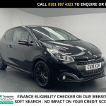 Used 2018 BLACK PEUGEOT 208 Hatchback 1.2 PureTech Black Edition Hatchback 3dr Petrol Manual Euro 6 (82 ps) (reg. 2018-03-30) for sale in Manchester