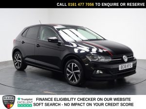Used 2018 BLACK VOLKSWAGEN POLO Hatchback 1.0 TSI beats Hatchback 5dr Petrol Manual Euro 6 (s/s) (95 ps) (reg. 2018-06-28) for sale in Stockport