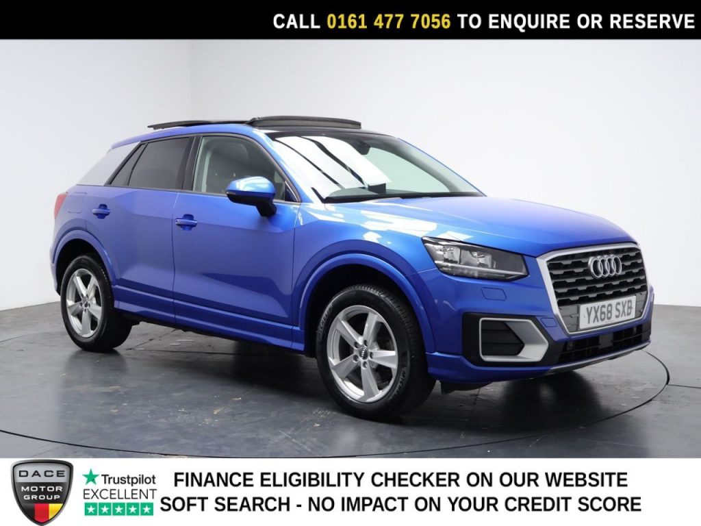 Used 2018 BLUE AUDI Q2 SUV 1.4 TFSI CoD Sport SUV 5dr Petrol S Tronic Euro 6 (s/s) (150 ps) (reg. 2018-09-01) for sale in Stockport