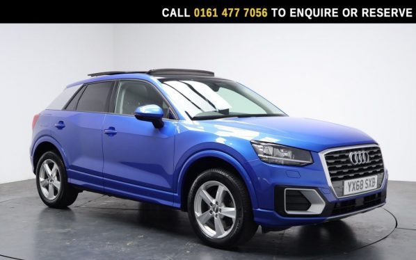 Used 2018 BLUE AUDI Q2 SUV 1.4 TFSI CoD Sport SUV 5dr Petrol S Tronic Euro 6 (s/s) (150 ps) (reg. 2018-09-01) for sale in Stockport