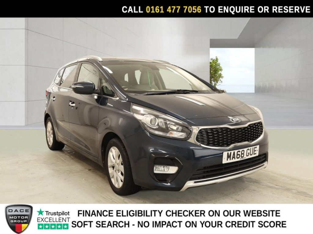 Used 2018 BLUE KIA CARENS MPV 1.6 GDi 2 MPV 5dr Petrol Manual Euro 6 (s/s) (133 bhp) (reg. 2018-09-21) for sale in Stockport