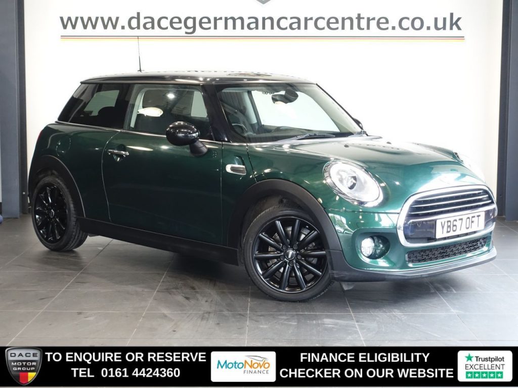 Used 2018 GREEN MINI HATCH Hatchback 1.5 Cooper D Hatchback 3dr Diesel Manual Euro 6 (s/s) (116 ps) (reg. 2018-01-11) for sale in Altrincham