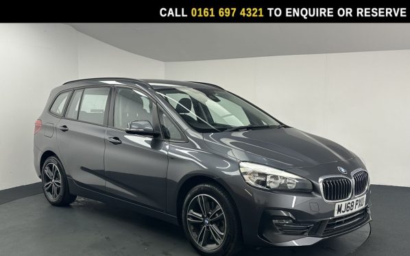 Used 2018 GREY BMW 2 Series GRAN TOURER MPV 2.0 220i GPF Sport MPV 5dr Petrol DCT Euro 6 (s/s) (192 ps) (reg. 2018-10-12) for sale in Manchester