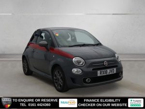 Used 2018 GREY FIAT 500 Hatchback 1.2 S Hatchback 3dr Petrol Manual Euro 6 (s/s) (69 bhp) (reg. 2018-03-31) for sale in Altrincham