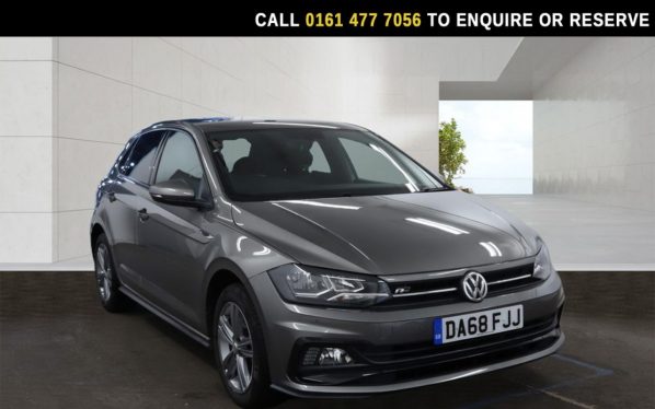 Used 2018 GREY VOLKSWAGEN POLO Hatchback 1.0 TSI GPF R-Line Hatchback 5dr Petrol Manual Euro 6 (s/s) (115 ps) (reg. 2018-11-15) for sale in Stockport