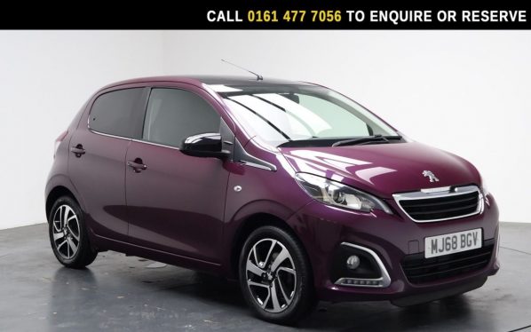 Used 2018 PURPLE PEUGEOT 108 Hatchback 1.0 Allure Hatchback 5dr Petrol Manual Euro 6 (72 ps) (reg. 2018-10-31) for sale in Stockport