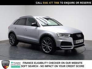 Used 2018 SILVER AUDI Q3 SUV 1.4 TFSI CoD Black Edition SUV 5dr Petrol S Tronic Euro 6 (s/s) (150 ps) (reg. 2018-09-12) for sale in Stockport