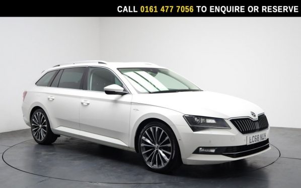 Used 2018 WHITE SKODA SUPERB Estate 2.0 TDI Laurin  and  Klement Estate 5dr Diesel DSG Euro 6 (s/s) (190 ps) (reg. 2018-12-31) for sale in Stockport