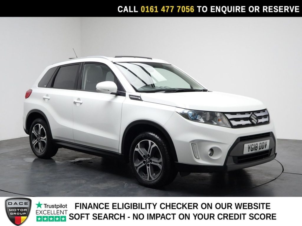 Used 2018 WHITE SUZUKI VITARA SUV 1.6 SZ5 SUV 5dr Petrol Auto ALLGRIP Euro 6 (s/s) (120 ps) (reg. 2018-03-29) for sale in Stockport