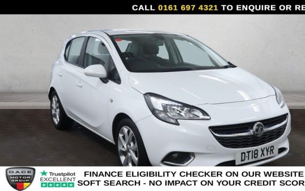Used 2018 WHITE VAUXHALL CORSA Hatchback 1.4i Turbo ecoTEC SRi Nav Hatchback 5dr Petrol Manual Euro 6 (s/s) (100 ps) (reg. 2018-07-31) for sale in Manchester