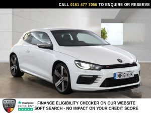 Used 2018 WHITE VOLKSWAGEN SCIROCCO Hatchback 2.0 TSI R Hatchback 3dr Petrol DSG Euro 6 (s/s) (280 ps) (reg. 2018-03-06) for sale in Stockport