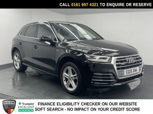 Used 2019 BLACK AUDI Q5 SUV 2.0 TFSI 45 S line SUV 5dr Petrol S Tronic quattro Euro 6 (s/s) (245 ps) (reg. 2019-06-22) for sale in Manchester