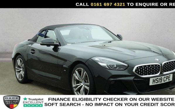 Used 2019 BLACK BMW Z4 Convertible 2.0 20i M Sport Convertible 2dr Petrol Auto sDrive Euro 6 (s/s) (197 ps) (reg. 2019-04-26) for sale in Manchester