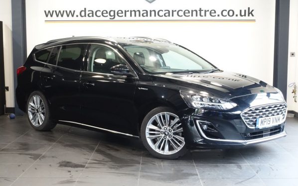 Used 2019 BLACK FORD FOCUS Estate 1.5 EcoBlue Vignale Estate 5dr Diesel Manual Euro 6 (s/s) (120 ps) (reg. 2019-07-29) for sale in Altrincham