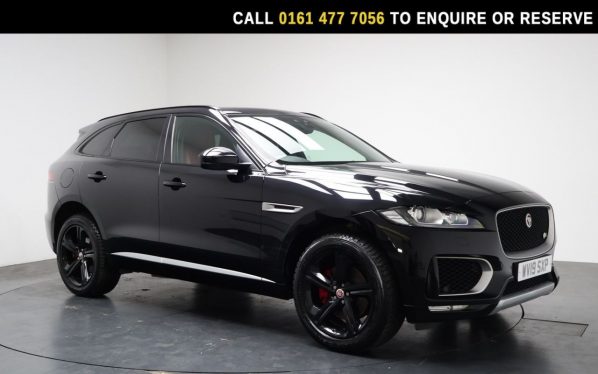 Used 2019 BLACK JAGUAR F-PACE SUV 3.0 D300 V6 S SUV 5dr Diesel Auto AWD Euro 6 (s/s) (300 ps) (reg. 2019-04-30) for sale in Stockport