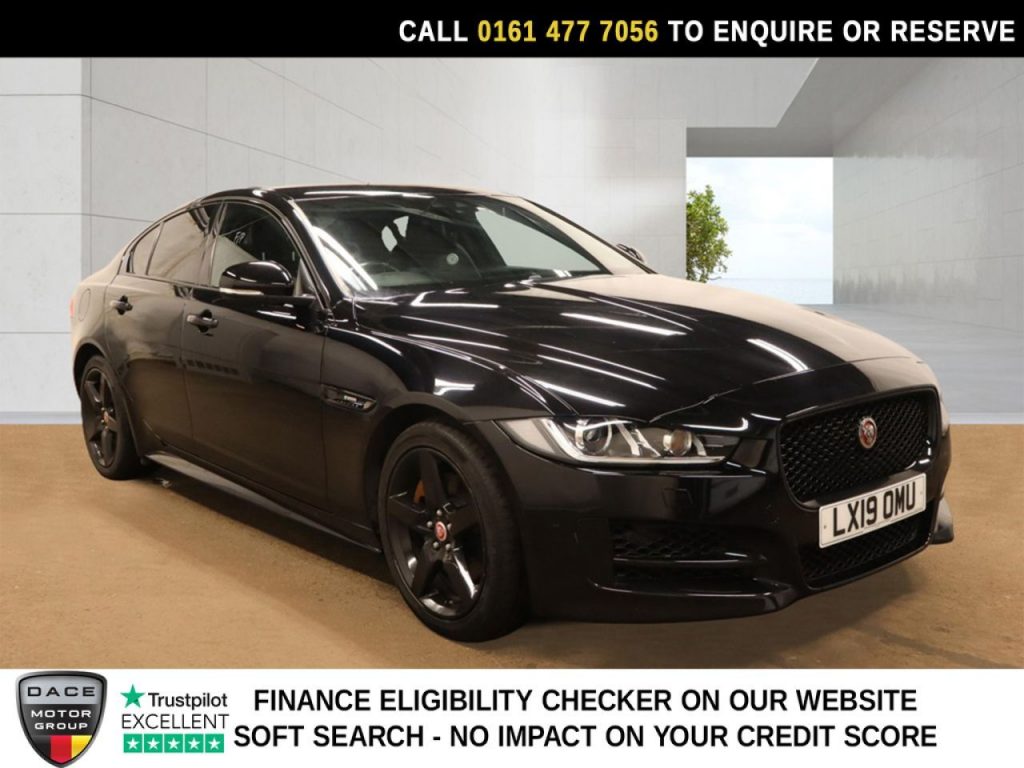 Used 2019 BLACK JAGUAR XE Saloon 2.0i GPF R-Sport Saloon 4dr Petrol Auto Euro 6 (s/s) (200 ps) (reg. 2019-03-22) for sale in Stockport
