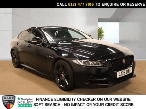 Used 2019 BLACK JAGUAR XE Saloon 2.0i GPF R-Sport Saloon 4dr Petrol Auto Euro 6 (s/s) (200 ps) (reg. 2019-03-22) for sale in Stockport