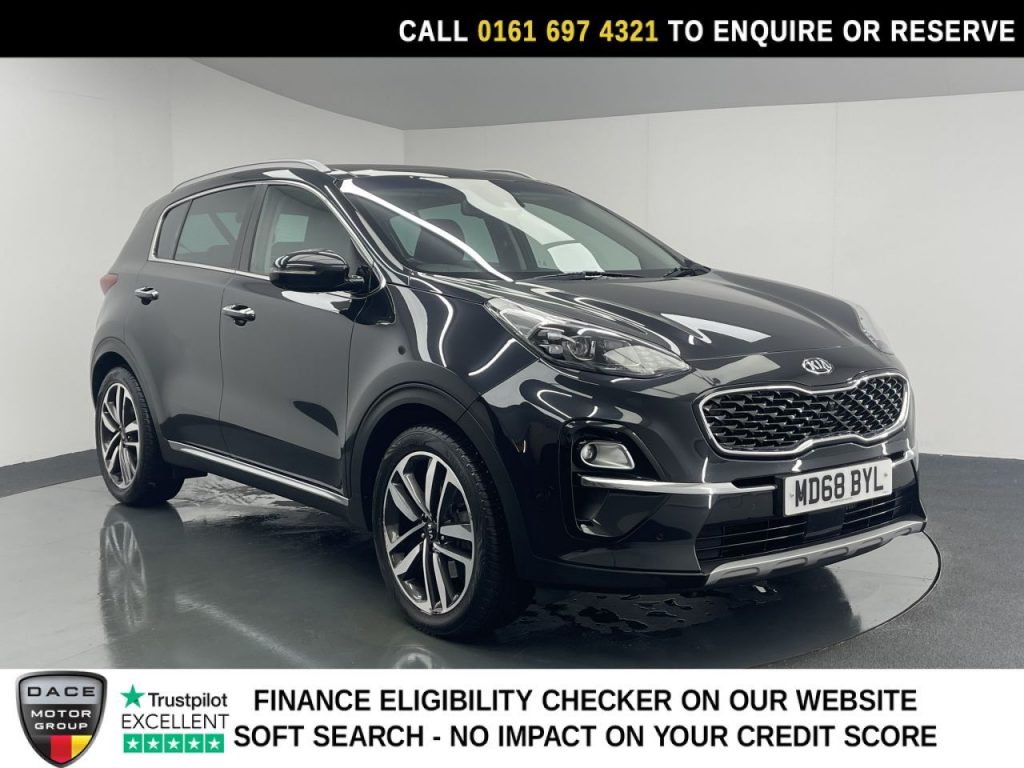 Used 2019 BLACK KIA SPORTAGE SUV 1.6 CRDi 4 SUV 5dr Diesel DCT Euro 6 (s/s) (134 bhp) (reg. 2019-01-11) for sale in Manchester