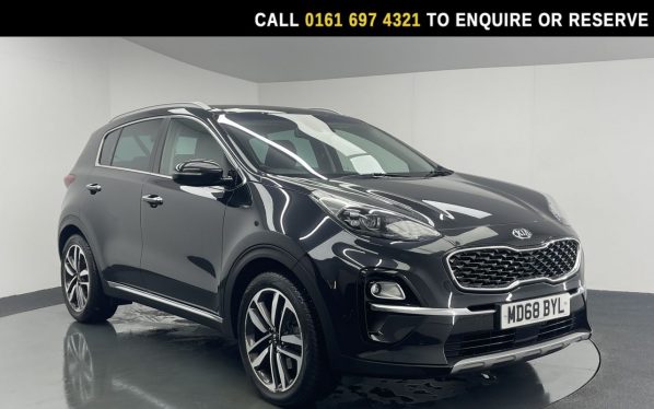 Used 2019 BLACK KIA SPORTAGE SUV 1.6 CRDi 4 SUV 5dr Diesel DCT Euro 6 (s/s) (134 bhp) (reg. 2019-01-11) for sale in Manchester