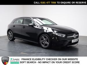 Used 2019 BLACK MERCEDES-BENZ A-CLASS Hatchback 2.0 A220 AMG Line Hatchback 5dr Petrol 7G-DCT Euro 6 (s/s) (190 ps) (reg. 2019-03-28) for sale in Stockport