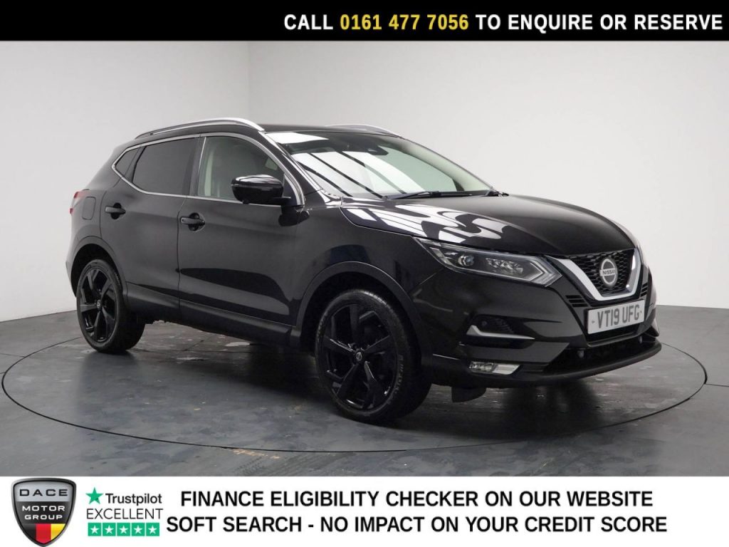 Used 2019 BLACK NISSAN QASHQAI SUV 1.3 DIG-T Tekna SUV 5dr Petrol Manual Euro 6 (s/s) (140 ps) (reg. 2019-06-28) for sale in Stockport