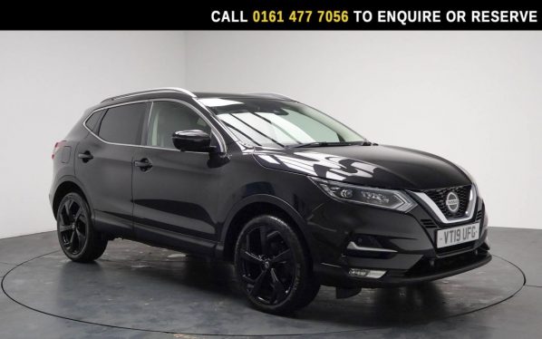 Used 2019 BLACK NISSAN QASHQAI SUV 1.3 DIG-T Tekna SUV 5dr Petrol Manual Euro 6 (s/s) (140 ps) (reg. 2019-06-28) for sale in Stockport