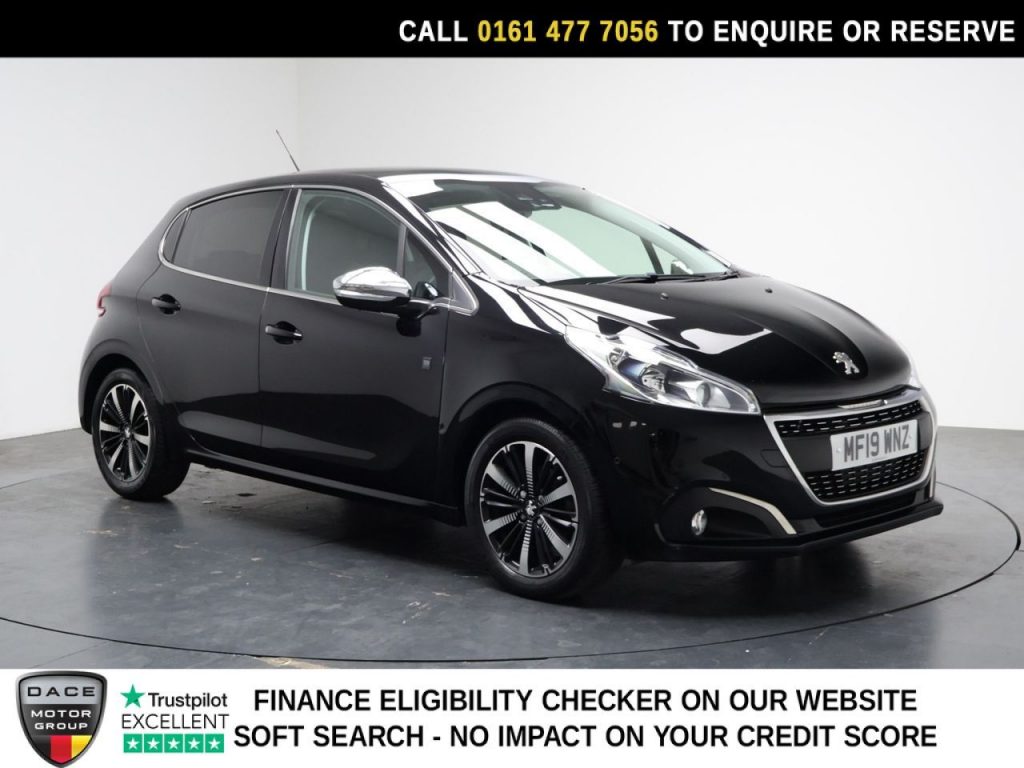 Used 2019 BLACK PEUGEOT 208 Hatchback 1.2 PureTech Tech Edition Hatchback 5dr Petrol Manual Euro 6 (s/s) (82 ps) (reg. 2019-03-31) for sale in Stockport