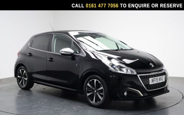 Used 2019 BLACK PEUGEOT 208 Hatchback 1.2 PureTech Tech Edition Hatchback 5dr Petrol Manual Euro 6 (s/s) (82 ps) (reg. 2019-03-31) for sale in Stockport