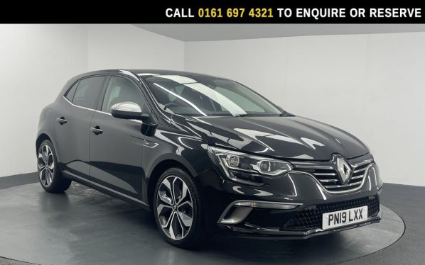 Used 2019 BLACK RENAULT MEGANE Hatchback 1.3 TCe GT Line Hatchback 5dr Petrol Manual Euro 6 (s/s) (140 ps) (reg. 2019-03-25) for sale in Manchester