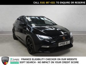 Used 2019 BLACK SEAT LEON Estate 2.0 TSI Cupra 300 ST 5dr Petrol DSG 7 Spd 4Drive Euro 6 (s/s) (300 ps) (reg. 2019-01-11) for sale in Manchester