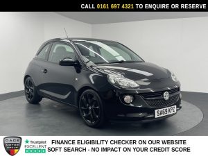 Used 2019 BLACK VAUXHALL ADAM Hatchback 1.2i Griffin Hatchback 3dr Petrol Manual Euro 6 (70 ps) (reg. 2019-09-19) for sale in Manchester