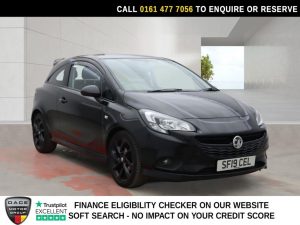 Used 2019 BLACK VAUXHALL CORSA Hatchback 1.4i ecoTEC SRi VX Line Nav Black Hatchback 3dr Petrol Manual Euro 6 (90 ps) (reg. 2019-06-24) for sale in Stockport