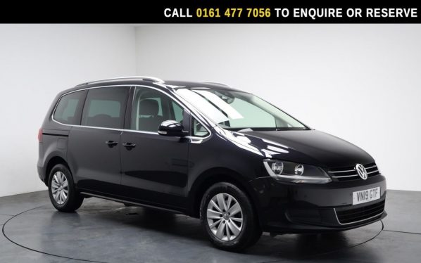 Used 2019 BLACK VOLKSWAGEN SHARAN MPV 1.4 TSI GPF SE Nav MPV 5dr Petrol DSG Euro 6 (s/s) (150 ps) (reg. 2019-04-24) for sale in Stockport