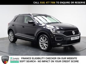 Used 2019 BLACK VOLKSWAGEN T-ROC SUV 1.5 TSI GPF EVO SEL SUV 5dr Petrol Manual Euro 6 (s/s) (150 ps) (reg. 2019-03-02) for sale in Stockport