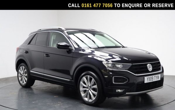 Used 2019 BLACK VOLKSWAGEN T-ROC SUV 1.5 TSI GPF EVO SEL SUV 5dr Petrol Manual Euro 6 (s/s) (150 ps) (reg. 2019-03-02) for sale in Stockport