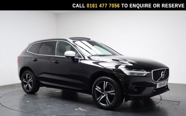 Used 2019 BLACK VOLVO XC60 SUV 2.0h T8 Twin Engine 11.6kWh R-Design SUV 5dr Petrol Plug-in Hybrid Auto AWD Euro 6 (s/s) (390 ps) (reg. 2019-05-22) for sale in Stockport