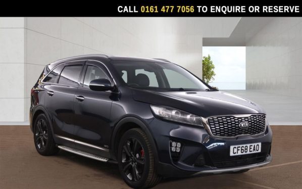 Used 2019 BLUE KIA SORENTO SUV 2.2 CRDi GT-Line SUV 5dr Diesel Auto AWD Euro 6 (s/s) (197 bhp) (reg. 2019-01-07) for sale in Stockport