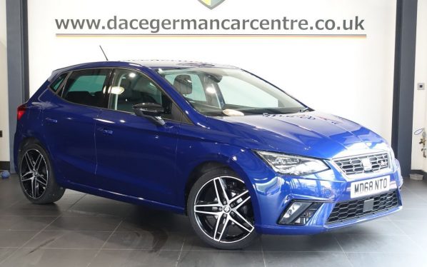 Used 2019 BLUE SEAT IBIZA Hatchback 1.0 TSI FR Sport Hatchback 5dr Petrol Manual Euro 6 (s/s) GPF (95 ps) (reg. 2019-02-18) for sale in Altrincham