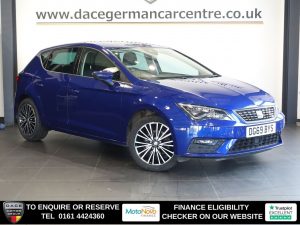 Used 2019 BLUE SEAT LEON Hatchback 1.5 TSI EVO XCELLENCE Lux Hatchback 5dr Petrol Manual Euro 6 (s/s) (150 ps) (reg. 2019-09-02) for sale in Altrincham