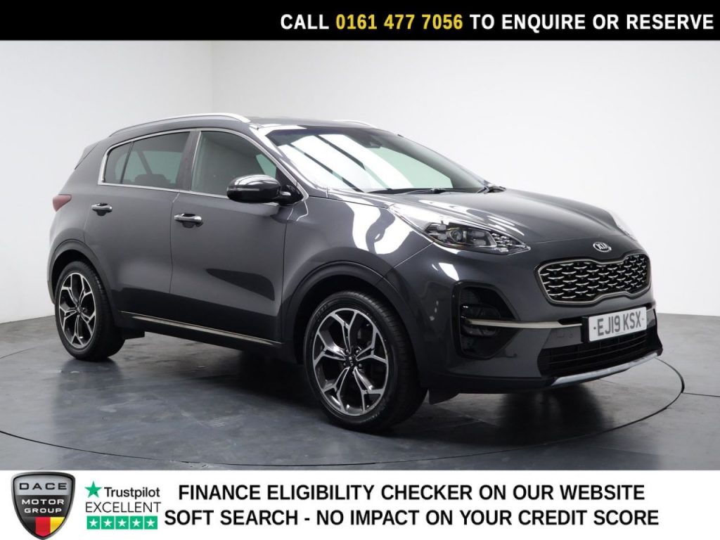 Used 2019 GREY KIA SPORTAGE SUV 1.6 T-GDi GT-Line SUV 5dr Petrol Manual Euro 6 (s/s) (174 bhp) (reg. 2019-03-29) for sale in Stockport