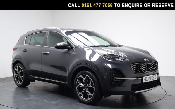 Used 2019 GREY KIA SPORTAGE SUV 1.6 T-GDi GT-Line SUV 5dr Petrol Manual Euro 6 (s/s) (174 bhp) (reg. 2019-03-29) for sale in Stockport
