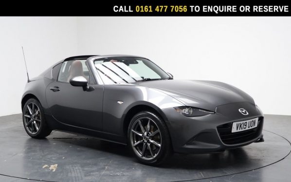 Used 2019 GREY MAZDA MX-5 RF Convertible 2.0 SKYACTIV-G GT Sport Nav+ Convertible 2dr Petrol Manual Euro 6 (s/s) (184 ps) (reg. 2019-04-11) for sale in Stockport
