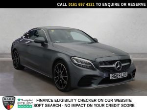 Used 2019 GREY MERCEDES-BENZ C-CLASS Coupe 2.0 C300 AMG Line Coupe 2dr Petrol G-Tronic+ Euro 6 (s/s) (258 ps) (reg. 2019-09-28) for sale in Manchester