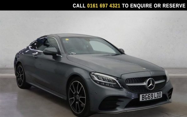 Used 2019 GREY MERCEDES-BENZ C-CLASS Coupe 2.0 C300 AMG Line Coupe 2dr Petrol G-Tronic+ Euro 6 (s/s) (258 ps) (reg. 2019-09-28) for sale in Manchester