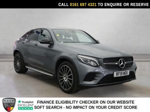 Used 2019 GREY MERCEDES-BENZ GLC SUV 2.0 GLC250 AMG Line (Premium Plus) Coupe 5dr Petrol G-Tronic+ 4MATIC Euro 6 (s/s) (211 ps) (reg. 2019-04-18) for sale in Manchester